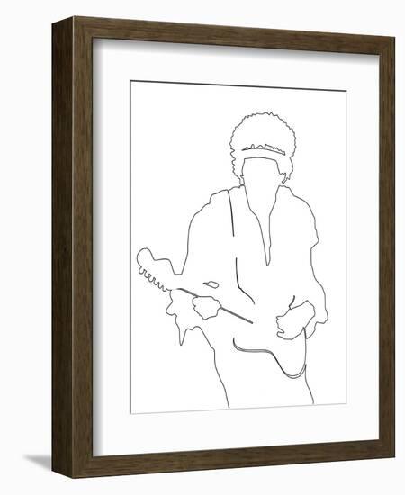 Jimi Hendrix-Logan Huxley-Framed Art Print