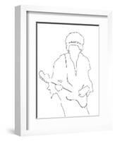 Jimi Hendrix-Logan Huxley-Framed Art Print