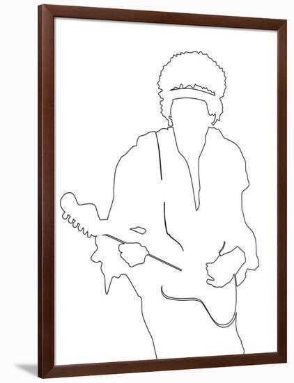 Jimi Hendrix-Logan Huxley-Framed Art Print