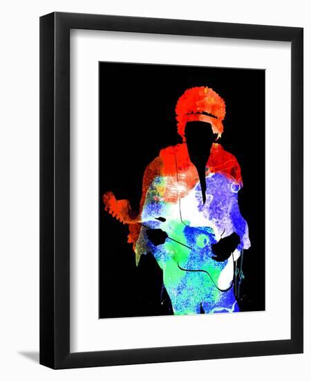 Jimi Watercolor II-Lana Feldman-Framed Art Print