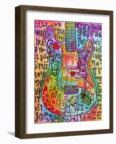 Jimmies Guitar-Dean Russo-Framed Giclee Print