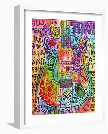 Jimmies Guitar-Dean Russo-Framed Giclee Print