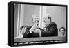 Jimmy Carter and Former VP Hubert Humphrey at Democratic National Convention, 1976-null-Framed Stretched Canvas