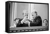 Jimmy Carter and Former VP Hubert Humphrey at Democratic National Convention, 1976-null-Framed Stretched Canvas