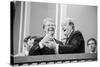 Jimmy Carter and Former VP Hubert Humphrey at Democratic National Convention, 1976-null-Stretched Canvas