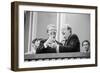 Jimmy Carter and Former VP Hubert Humphrey at Democratic National Convention, 1976-null-Framed Photo