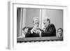 Jimmy Carter and Former VP Hubert Humphrey at Democratic National Convention, 1976-null-Framed Photo