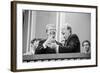 Jimmy Carter and Former VP Hubert Humphrey at Democratic National Convention, 1976-null-Framed Photo