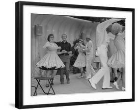 Jimmy Carter Square Dances During a Congressional Picnic on the South Lawn, 1970s-null-Framed Photo