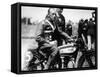 Jimmy Guthrie on Norton Motorcycle, Isle of Man Senior TT Race, 1932-null-Framed Stretched Canvas