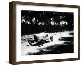 Jimmy Murphy Driving a Duesenberg to Victory in the French Grand Prix, Le Mans, 1921-null-Framed Photographic Print