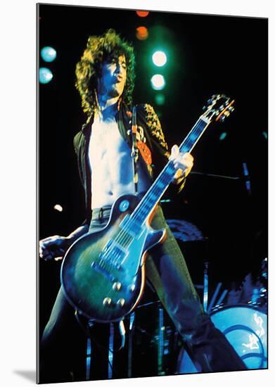 Jimmy Page - Led Zeppelin-null-Mounted Poster