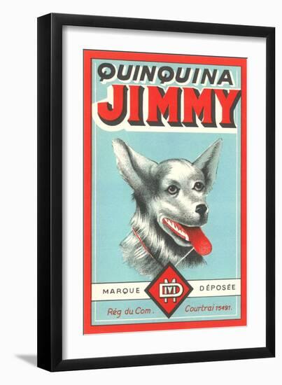 Jimmy Quinine Label-null-Framed Art Print