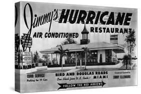 Jimmy's Hurricane, a Popular Drive-In Restaurant Which Operated from 1950 to 1965, C.1955-null-Stretched Canvas