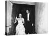 Jimmy Stewart Escorting Olivia deHavilland After Winning Oscar for Best Actress in "The Heiress"-Ed Clark-Stretched Canvas