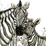 Zebra Cuddles-Jin Jing-Art Print