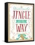 Jingle all the Way-Teresa Woo-Framed Stretched Canvas
