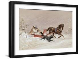 Jingle Bells-George Harlow White-Framed Giclee Print