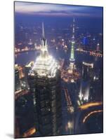 Jinmao and Pearl Towers and Pudong Skyline, Shanghai, China, Asia-Christian Kober-Mounted Photographic Print