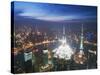 Jinmao and Pearl Towers and Pudong Skyline, Shanghai, China, Asia-Christian Kober-Stretched Canvas