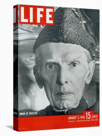 Jinnah of Pakistan, January 5, 1948-Margaret Bourke-White-Stretched Canvas