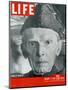 Jinnah of Pakistan, January 5, 1948-Margaret Bourke-White-Mounted Premium Photographic Print