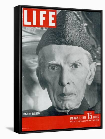 Jinnah of Pakistan, January 5, 1948-Margaret Bourke-White-Framed Stretched Canvas