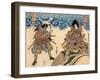 Jiraiya and the Toad-null-Framed Art Print