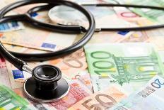 The Stethoscope and the Euro Banknotes-jirkaejc-Photographic Print