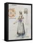 Jitka, Costume Sketch for Dalibor, 1868-Bedrich Smetana-Framed Stretched Canvas