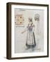 Jitka, Costume Sketch for Dalibor, 1868-Bedrich Smetana-Framed Giclee Print