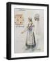 Jitka, Costume Sketch for Dalibor, 1868-Bedrich Smetana-Framed Giclee Print