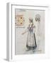 Jitka, Costume Sketch for Dalibor, 1868-Bedrich Smetana-Framed Giclee Print