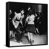 Jitterbugs at an Elk's Club Dance, in Washington, D.C. April 1943-null-Framed Stretched Canvas