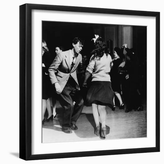 Jitterbugs at an Elk's Club Dance, in Washington, D.C. April 1943-null-Framed Photo