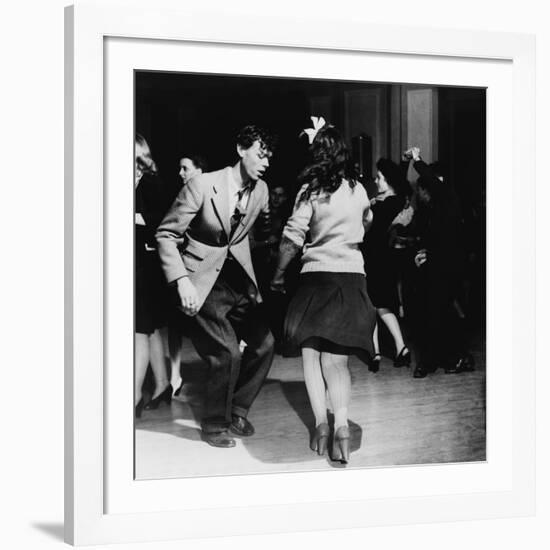 Jitterbugs at an Elk's Club Dance, in Washington, D.C. April 1943-null-Framed Photo