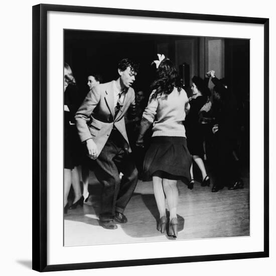 Jitterbugs at an Elk's Club Dance, in Washington, D.C. April 1943-null-Framed Photo