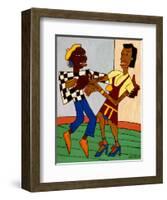 Jitterbugs-William H Johnson-Framed Art Print