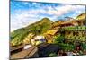 Jiu Fen (Spirited Away) overlook in Taiwan with rich, vibrant colors-David Chang-Mounted Photographic Print