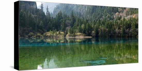 Jiuzhaigou on the Edge of the Tibetan Plateau, known for its Waterfalls and Colourful Lakes-Alex Treadway-Stretched Canvas