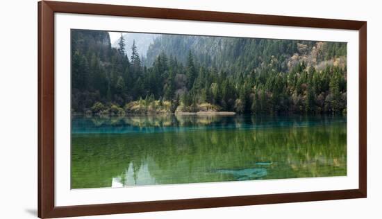 Jiuzhaigou on the Edge of the Tibetan Plateau, known for its Waterfalls and Colourful Lakes-Alex Treadway-Framed Photographic Print