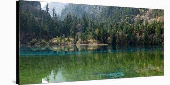 Jiuzhaigou on the Edge of the Tibetan Plateau, known for its Waterfalls and Colourful Lakes-Alex Treadway-Stretched Canvas