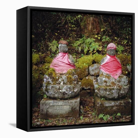 Jizo, Buddhist Protector of Women and Children, Nikko, Honshu, Japan-Christopher Rennie-Framed Stretched Canvas