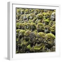 Jizo Figures at Shrine in Kyoto-Micha Pawlitzki-Framed Photographic Print