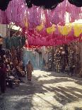 Figure in Wool Dyers Textile Souk, Marrakesh, Morocco, Africa-Jj Travel Photography-Photographic Print