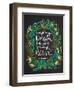 JKRowling_Green-on-Black_Artprint-Cat Coquillette-Framed Giclee Print