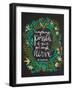 JKRowling_Green-on-Black_Artprint-Cat Coquillette-Framed Giclee Print