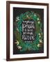 JKRowling_Green-on-Black_Artprint-Cat Coquillette-Framed Giclee Print