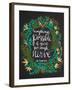 JKRowling_Green-on-Black_Artprint-Cat Coquillette-Framed Giclee Print