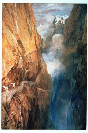 Passage of Mount St. Gotthard from the Devil's Bridge, 1804